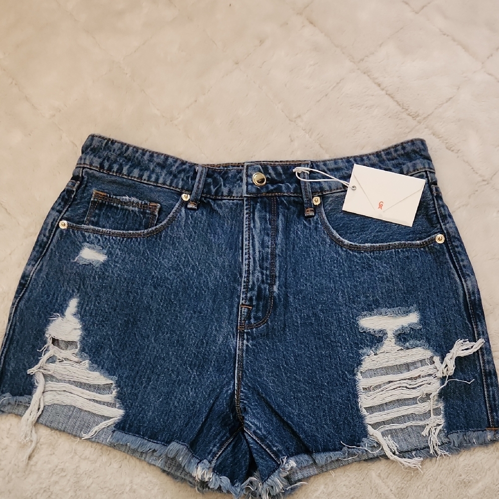 Good American Vintage Cut Off Jean Shorts
